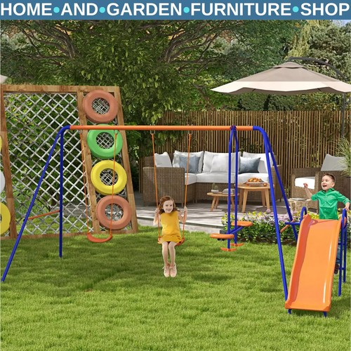 Metal garden swing - swing, set