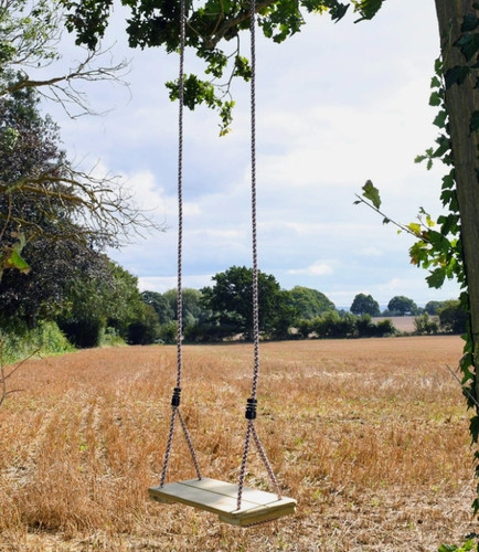 Pine wood tree swing seat - swing, with