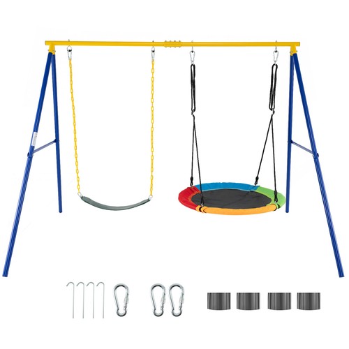 Gymax frame swing stand - gymax,