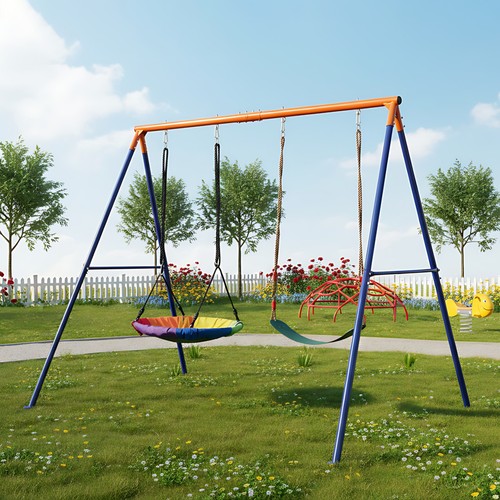 Metal frame double swing - metal,
