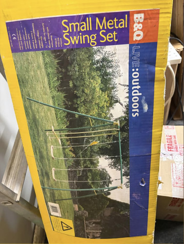 Small metal swing - small, set