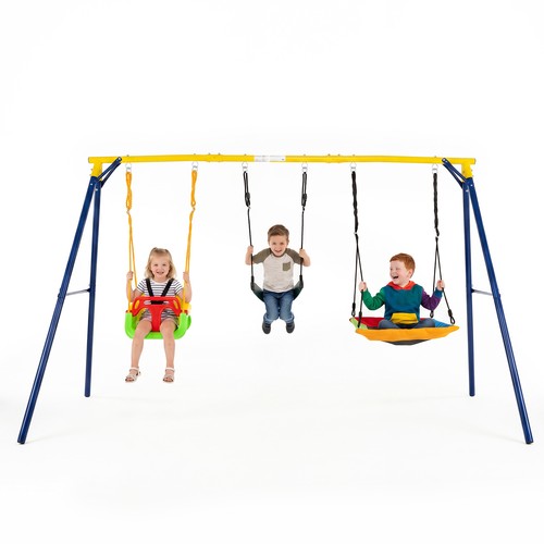 Heavy duty metal swing - metal, frame