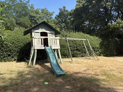 Wooden garden swing set - swing,