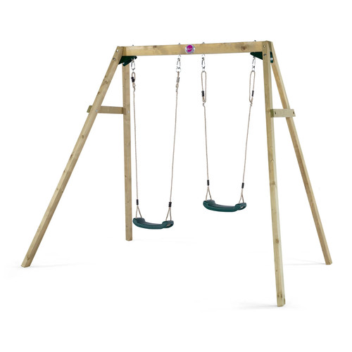 Garden wooden double - wooden, rope