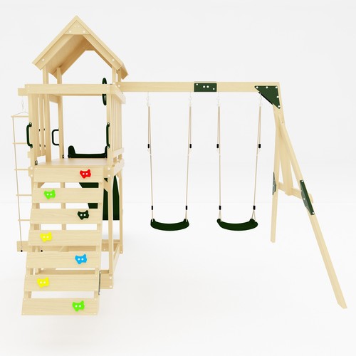 Garden wooden outdoor playset - wooden,